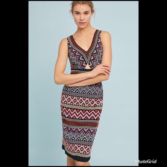 Anthropologie Dresses & Skirts - ANTHROPOLOGIE Embroidered Column Dress (runs small